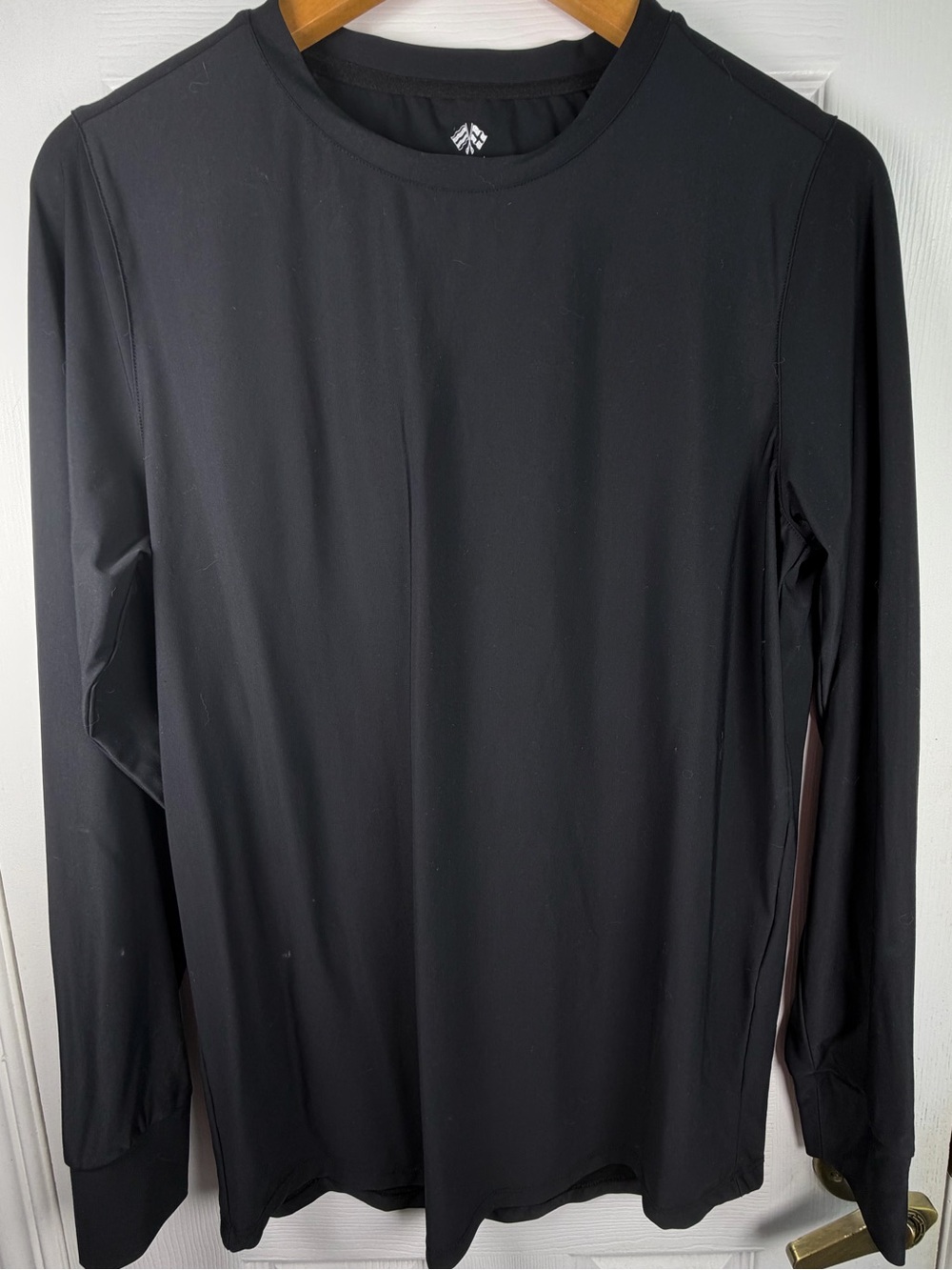 Fradi Techno Performance Men's M Black Italian Long Sleeve Shirt Stretch Luxury